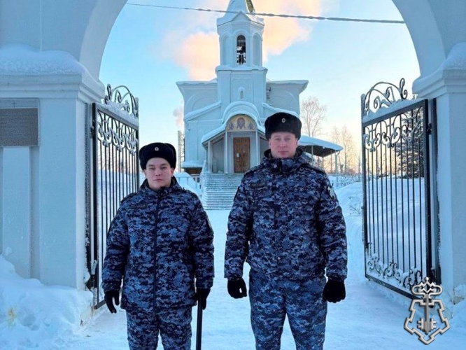 В Югре Росгвардия обеспечила безопасность во время празднования Крещения Господня