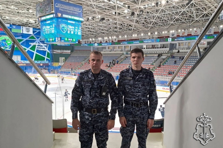 В Югре Росгвардия обеспечила правопорядок при проведении хоккейных матчей ВХЛ